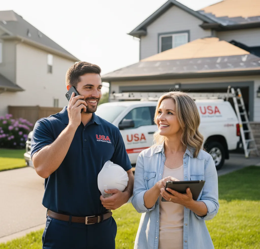 USA Roof Repair Experts customer support in Roaring River